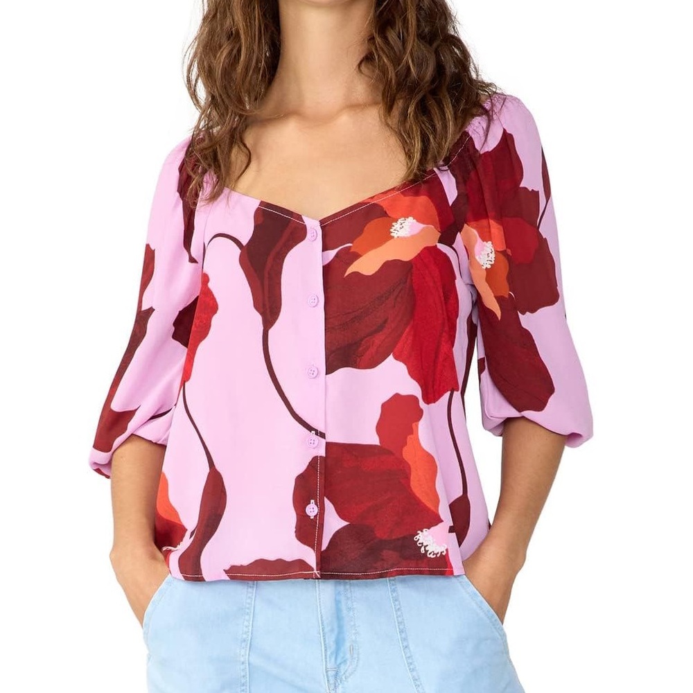 Sanctuary Daily Button Front Blouse in Enchanted (from Evereve)